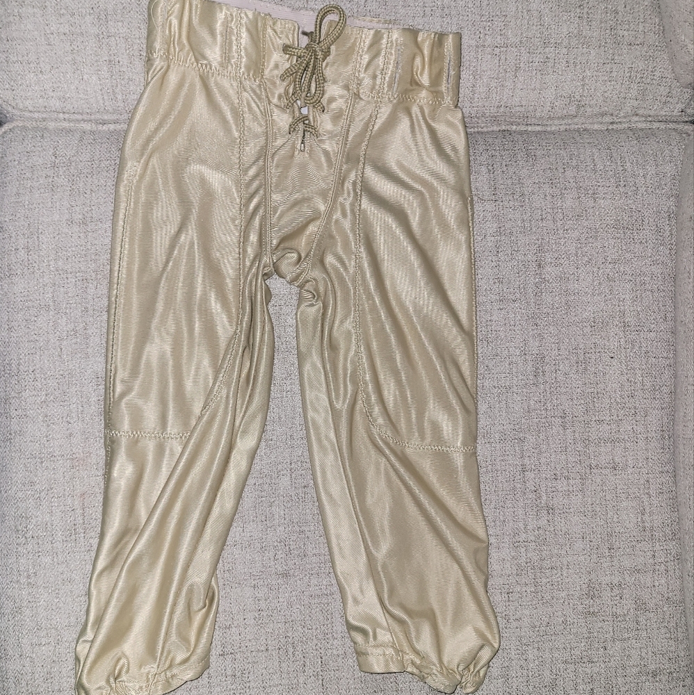 Youth Football Pants Gold Size Small